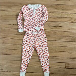 Roberta Roller Rabbit Kids Pajama Set - White and Orange Fish Print